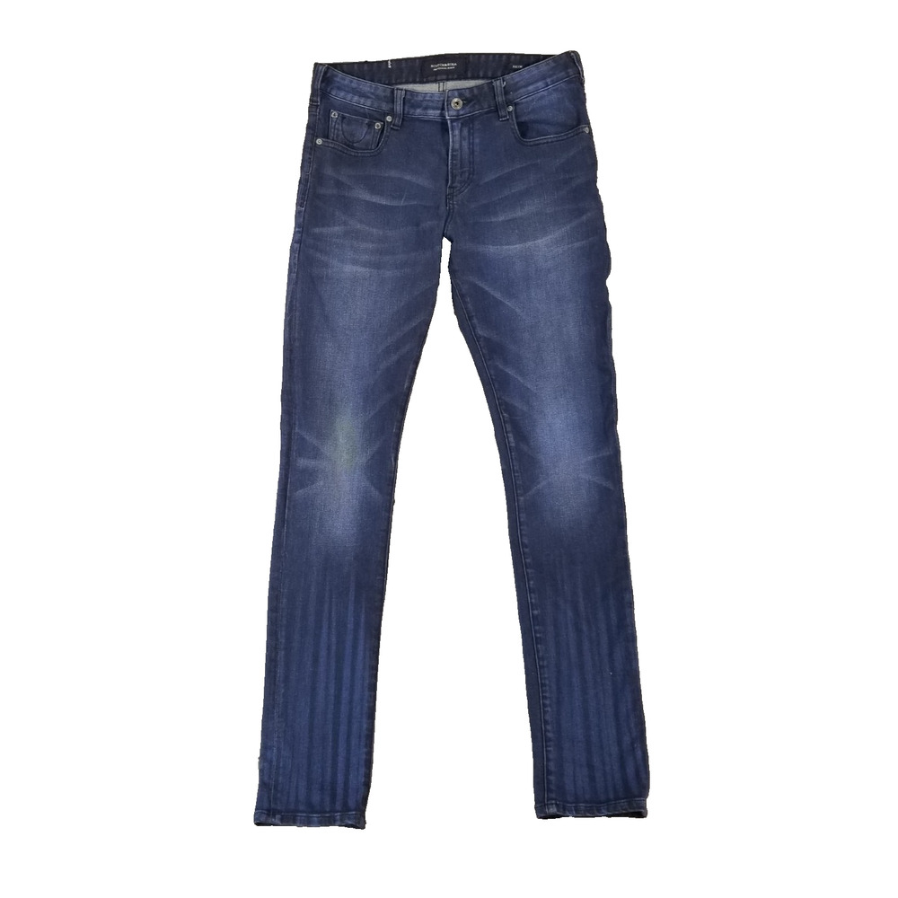 Scotch & Soda jeans men's 31x34 skim skinny straight blue stretch denim pants
